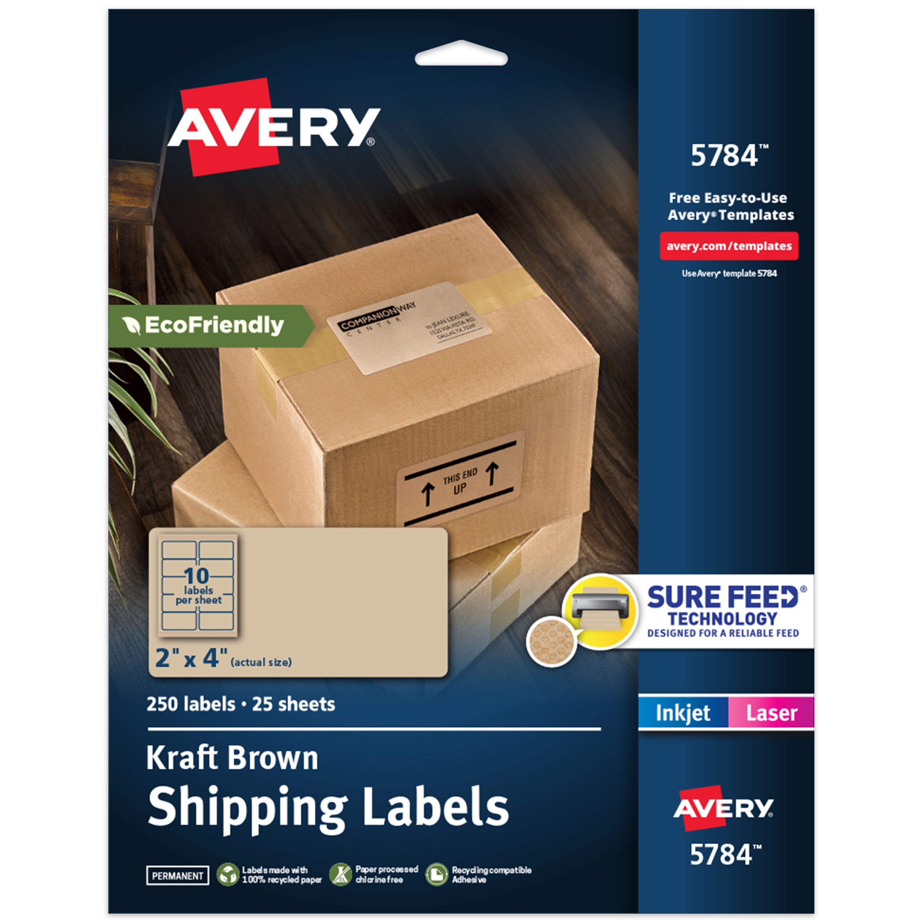 Kraft Brown Labels, 2